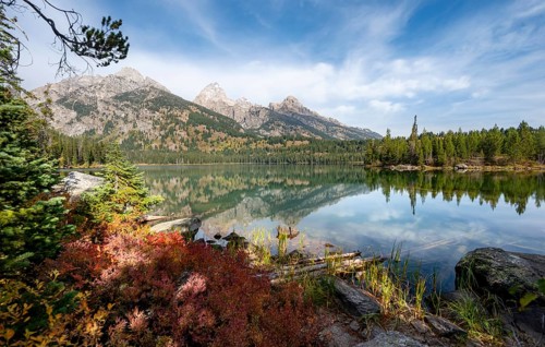 Reflection in Taggart Lake