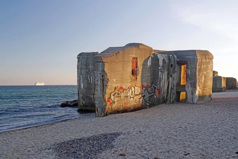 Remains of old bunkers