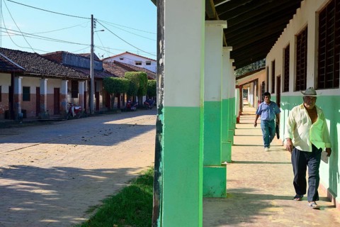 Arcades of a colonial house