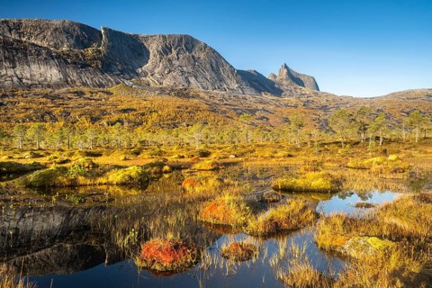 Mount Kulhornet with moorland