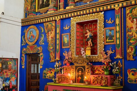 Altar in the church Iglesia de San Ignacio de Moxos