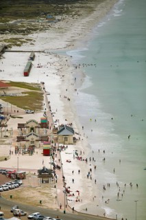 Bird's eye view of Muizenberg Beach