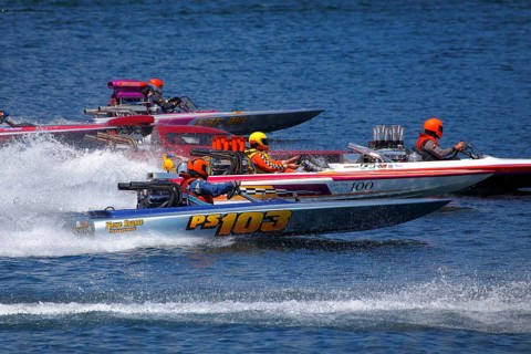 Hydroplane racing on the Saint Lawrence River