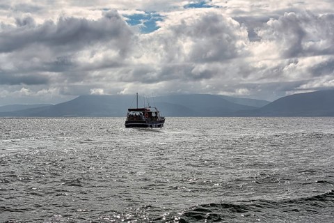 Excursion boat in Dingle Bay
