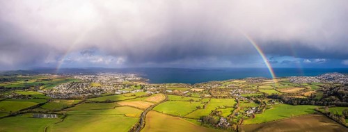 Rainbow over Paignton and Brixham