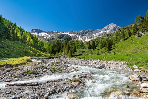 Grosser Kesselbach flows through Alm