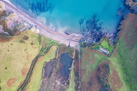 Top Down view of Man Sands