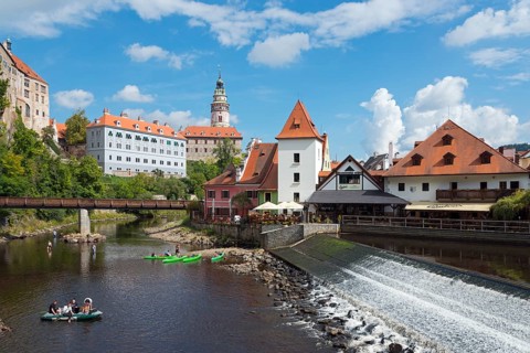 Cesky Krumlov Castle with Castle Tower