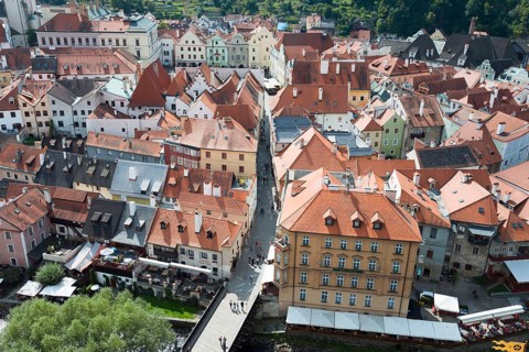 Town view from the castle tower