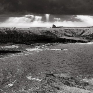 Dramatic evening sky on the coast