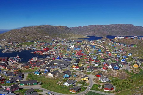 View over a sprawling town
