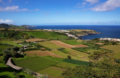 Agricultural landscape with Porto Formoso