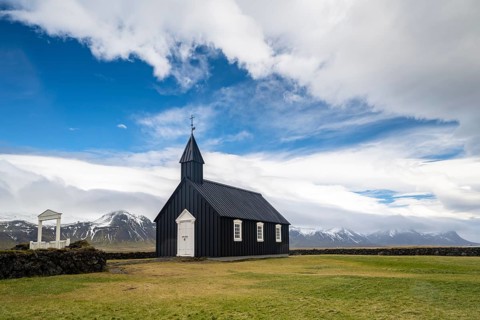 Black Wooden Church