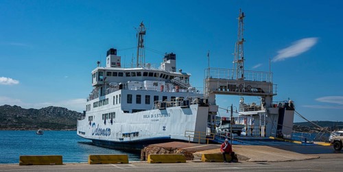 The car ferry on the island of La Maddalena