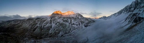 Sunset at the Flueela Pass
