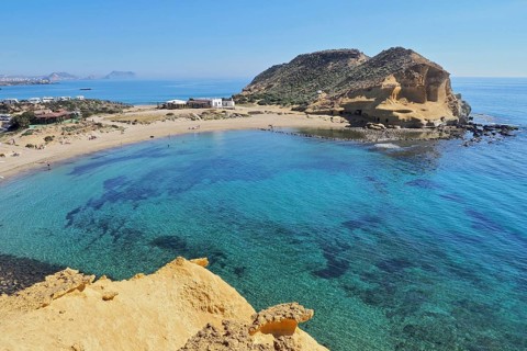 Bay of sandy beach Cocedores with Play Carolina