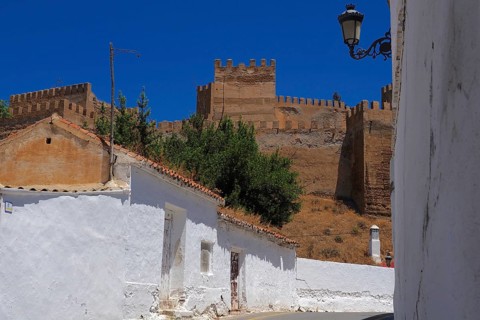 Castle in cave district of Guadix