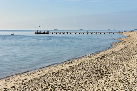 Water area and beach of Wyk auf Foehr