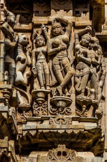 Relief with depictions of Vishnu