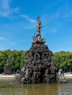Fountain at the New Herrenchiemsee Castle on Herreninsel