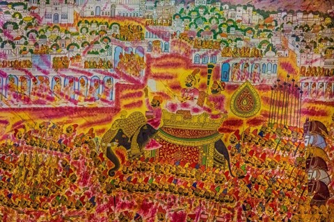 Miniature painting from the fort in Jodpur