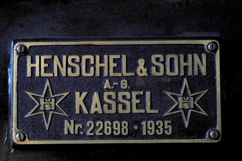 Railway sign Henschel & Sohn Wagenbauer