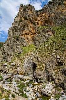 Megalopotamos streambed in Kourtalioiko gorge