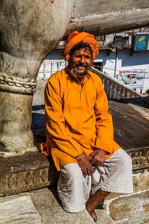 Priest at Jagdish Temple