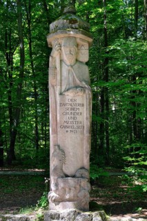 Monument to the founder of the Isartalverein