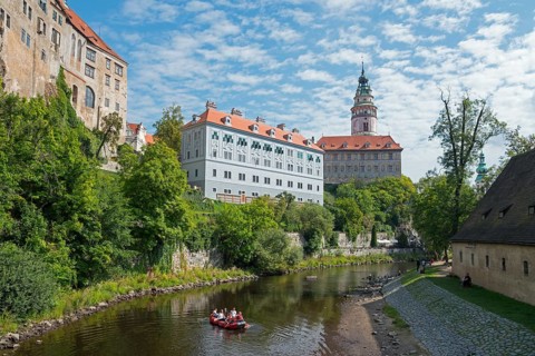 Cesky Krumlov Castle with Castle Tower