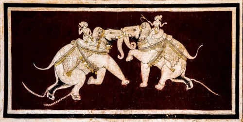 Chittra Shala courtyard with virtuoso fine paintings