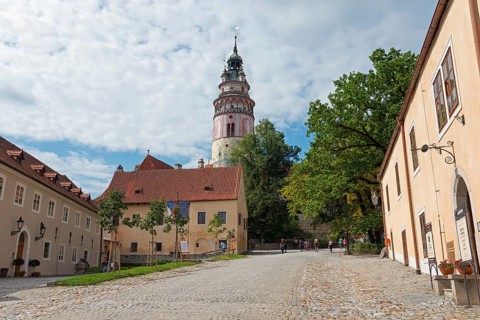 Cesky Krumlov Castle with Castle Tower