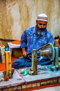 Marble inlay making