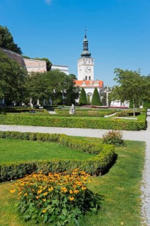 Chateau garden of Mikulov Chateau or Nikolsburg