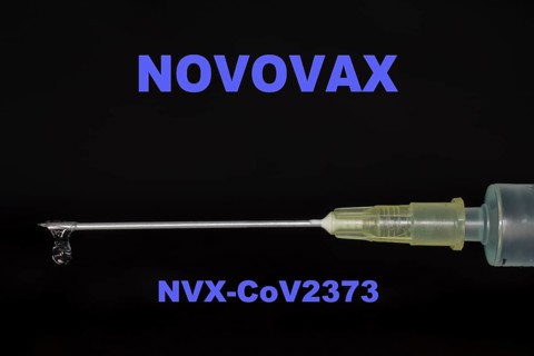 Injection syringe with the vaccine NVX CoV2373 from Novovax
