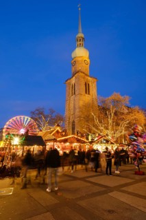 Dortmund Christmas Market in front of St. Reinoldi Church