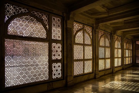 Filigree stone windows