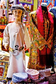Traditional garments with scimitar