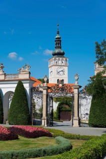 Mikulov Chateau Park and Gate to Mikulov Chateau or Nikolsburg