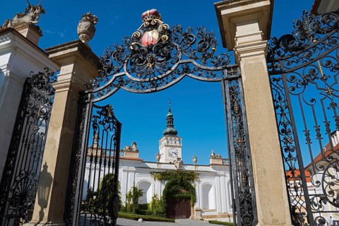 Gate to Mikulov Castle or Nikolsburg