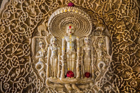 Finest marble relief in the Ranakpur temple complex