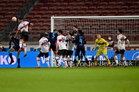 Penalty area scene