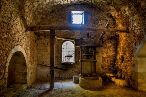 Ruin of an old oil mill