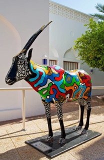 Modern Arabian Oryx Antelope