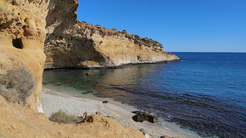 Lonely bay at Cabo Cope