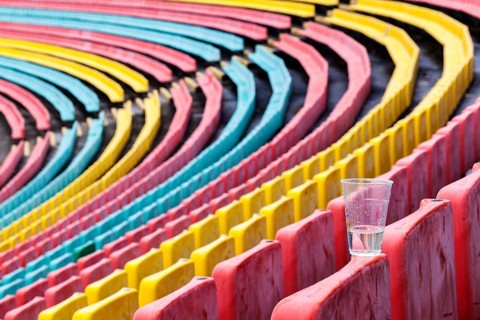 Colourful seats