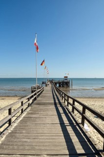 Wooden pier in Wyk auf Foehr
