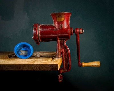 Still Life with Old Meat Grinder