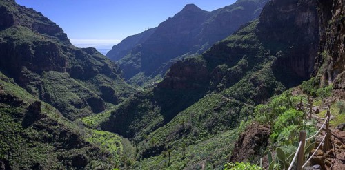 Spectacular trail in Barranco Guarimar