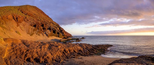 Sunset at Tejita Beach near Montana Roja
